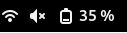 Indicateur batterie on